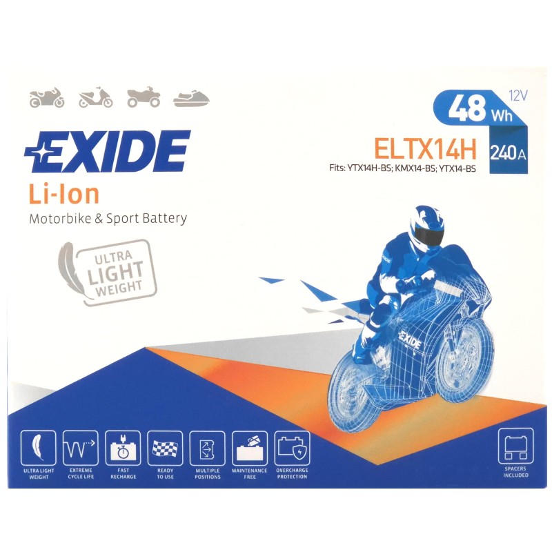 EXIDE LiFePO4 ELTX14H 12V 4Ah 240A (EN)