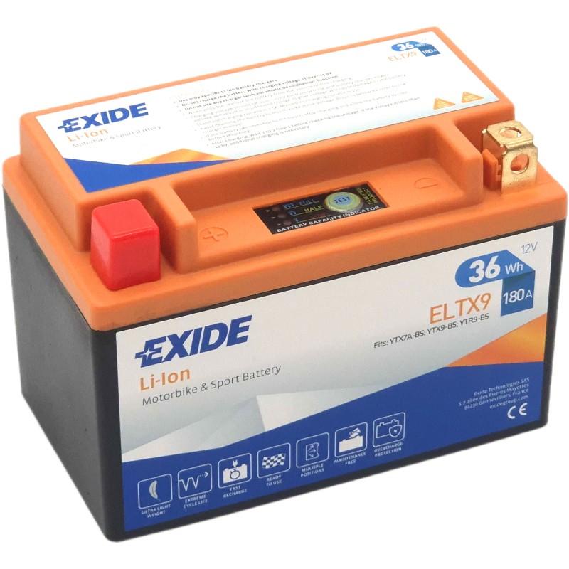 EXIDE LiFePO4 ELTX9 12V 3Ah 180A (EN)