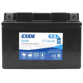 EXIDE AGM ET12A-BS 12V 9.5Ah 130A (EN)