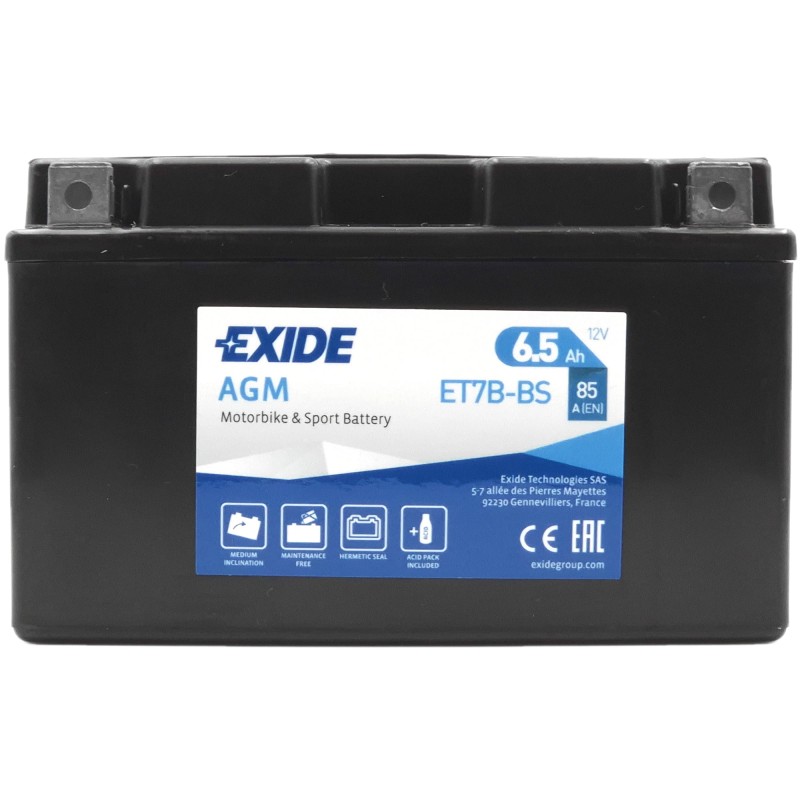 EXIDE AGM ET7B-BS 12V 6.5Ah 85A (EN)