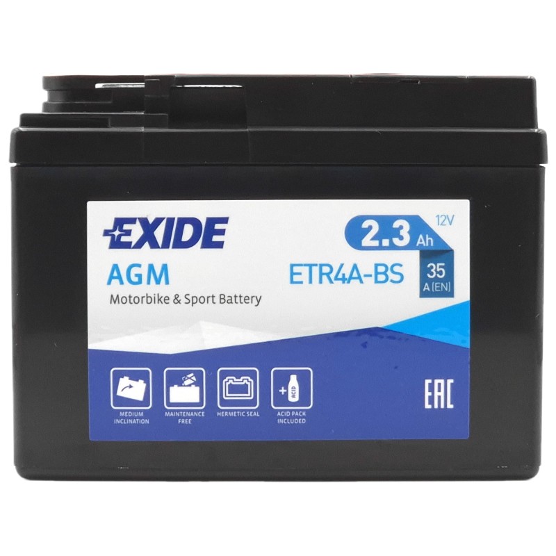 EXIDE AGM ETR4A-BS 12V 2.3Ah 35A (EN)