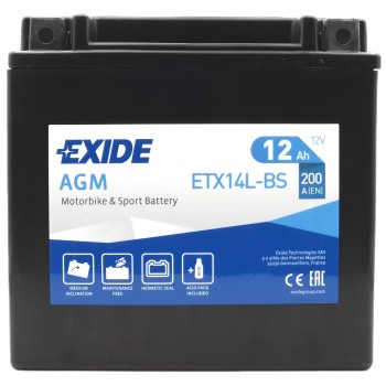 EXIDE AGM ETX14L-BS 12V 12Ah 200A (EN)