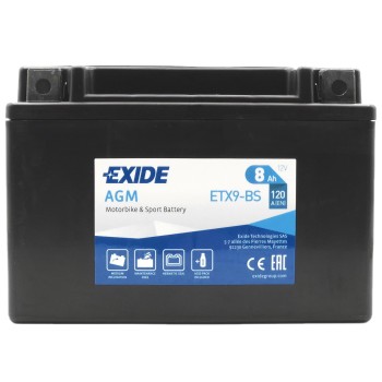 EXIDE AGM ETX9-BS 12V 8Ah 120A (EN)