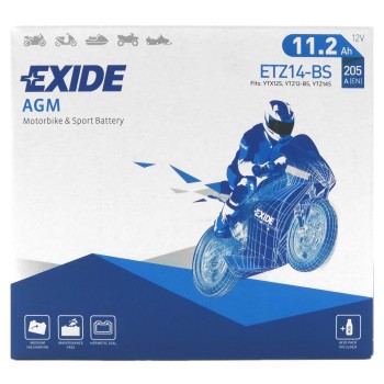 EXIDE AGM ETZ14-BS 12V 11.2Ah 205A (EN)