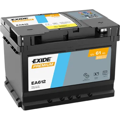 EXIDE Premium EA612 12V 61Ah 600A (EN)