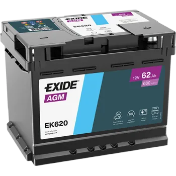 EXIDE AGM EK620 12V 62Ah 680A (EN)