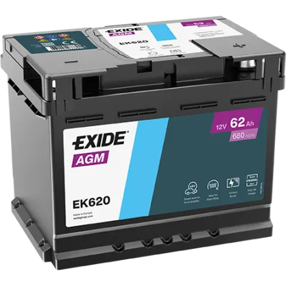 EXIDE AGM EK620 12V 62Ah 680A (EN)