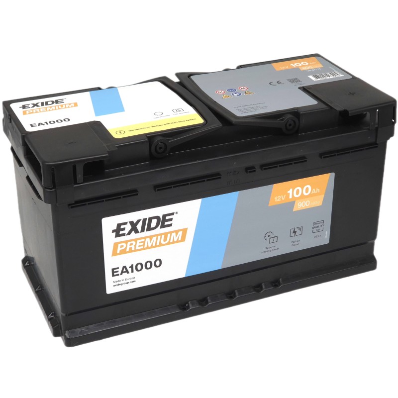 EXIDE Premium EA1000 12V 100Ah 900A (EN)