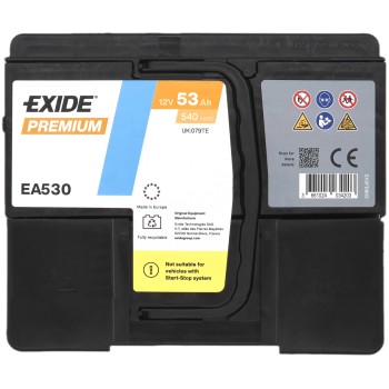 EXIDE Premium EA530 12V 53Ah 540A (EN)