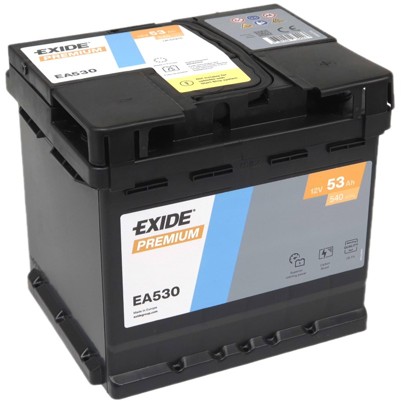 EXIDE Premium EA530 12V 53Ah 540A (EN)