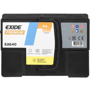 EXIDE Premium EA640 12V 64Ah 640A (EN)