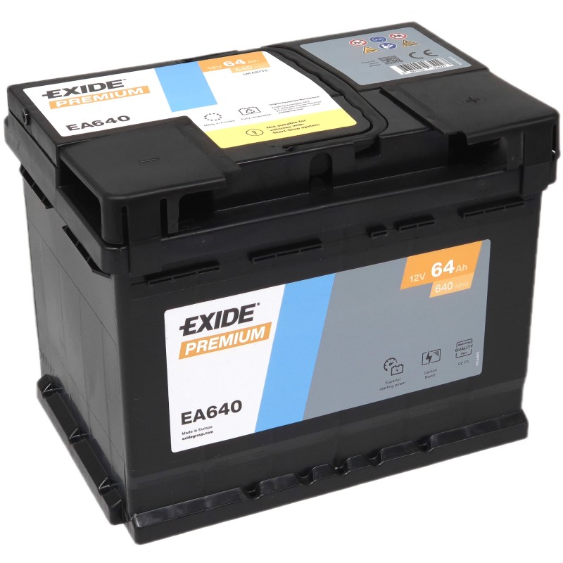 EXIDE Premium EA640 12V 64Ah 640A (EN)