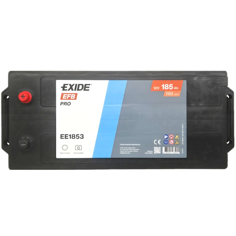 EXIDE EFB PRO EE1853 12V 185Ah 1100A (EN)