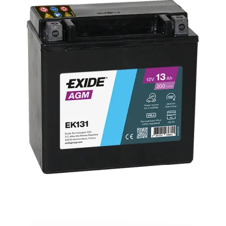 EXIDE AGM EK131 12V 13Ah 200A (EN)