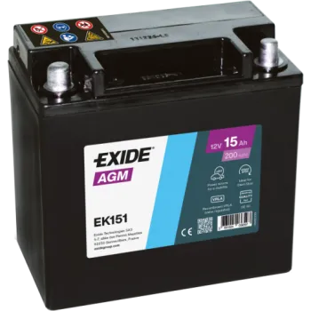 EXIDE AGM EK151 12V 15Ah 200A (EN)