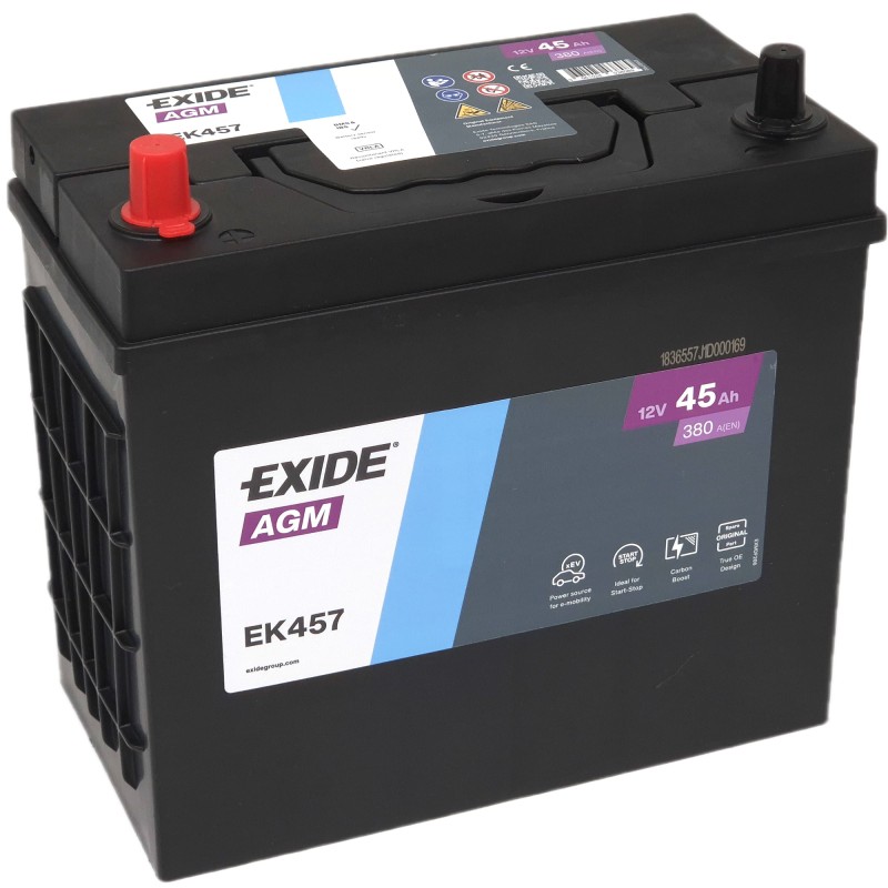 EXIDE AGM EK457 12V 45Ah 380A (EN)