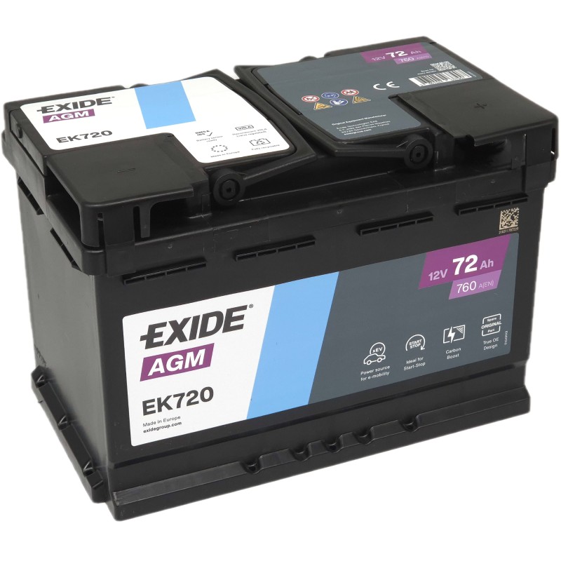 EXIDE AGM EK720 12V 72Ah 760A (EN)