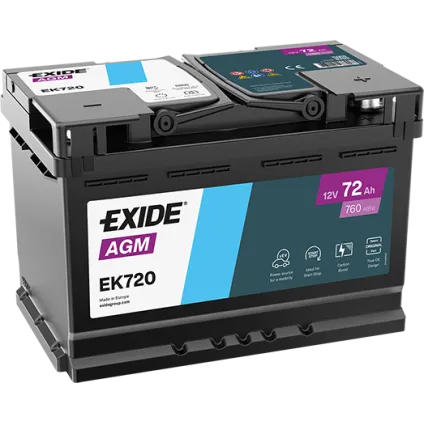 EXIDE AGM EK720 12V 72Ah 760A (EN)