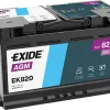 EXIDE AGM EK820 12V 82Ah 800A (EN)