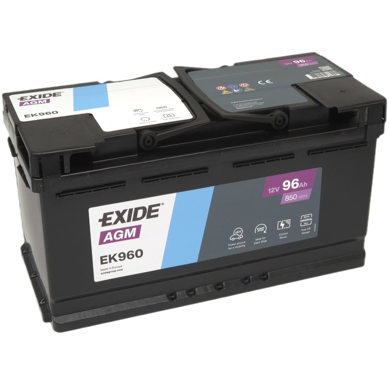 EXIDE AGM EK960 12V 96Ah 850A (EN)