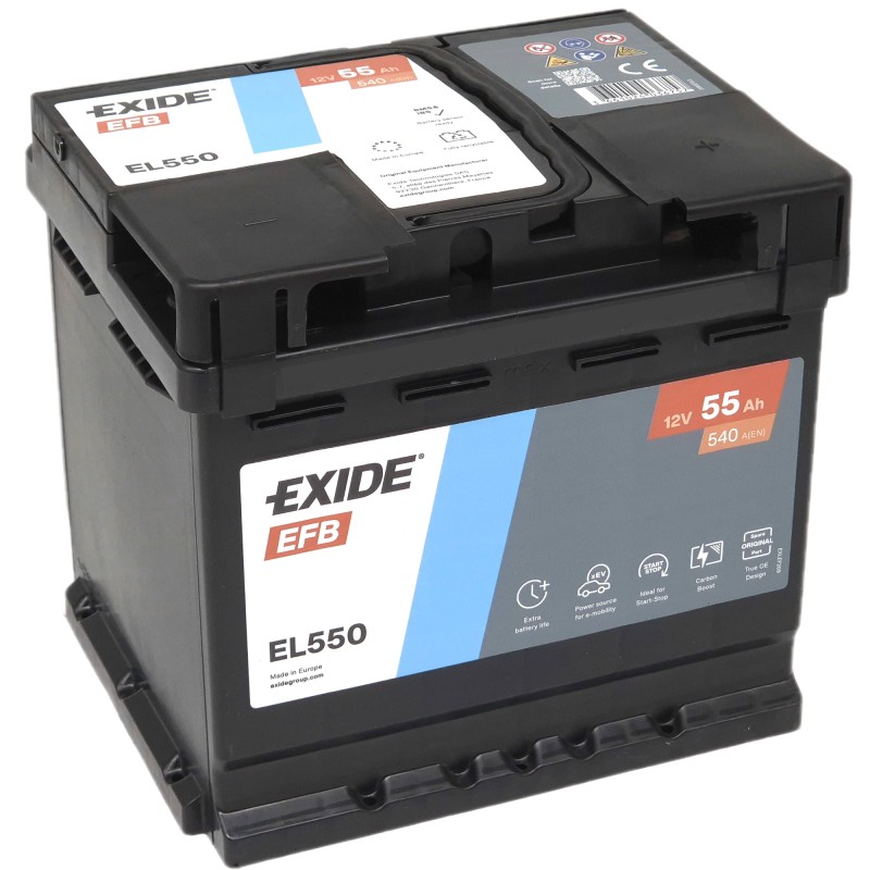 EXIDE EFB EL550 12V 55Ah 540A (EN)