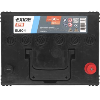 EXIDE EFB EL604 12V 60Ah 520A (EN)