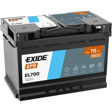 EXIDE EFB EL700 12V 70Ah 760A (EN)