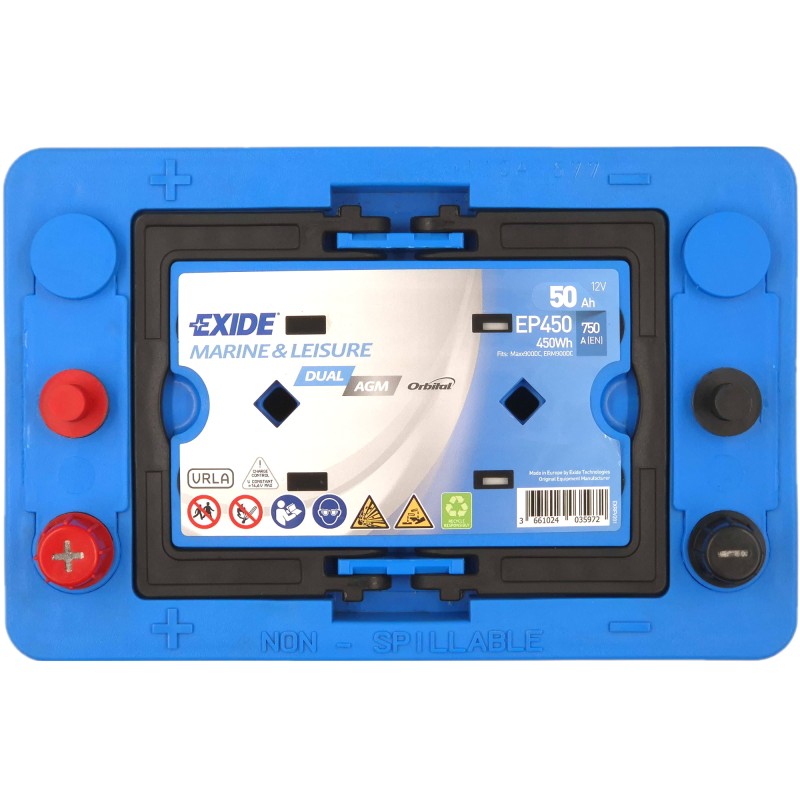 EXIDE AGM EP450 12V 50Ah 750A (EN)