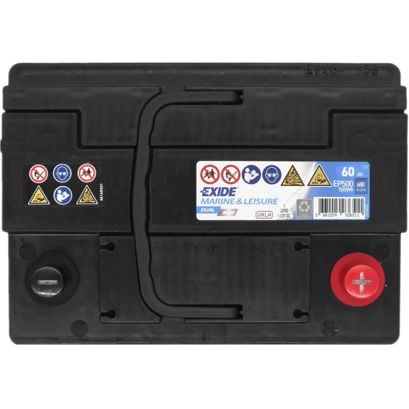 EXIDE AGM EP500 12V 60Ah 680A (EN)