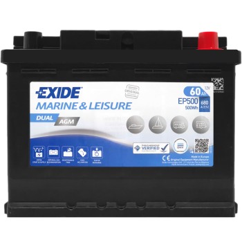 EXIDE AGM EP500 12V 60Ah 680A (EN)