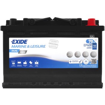 EXIDE AGM EP600 12V 70Ah 760A (EN)