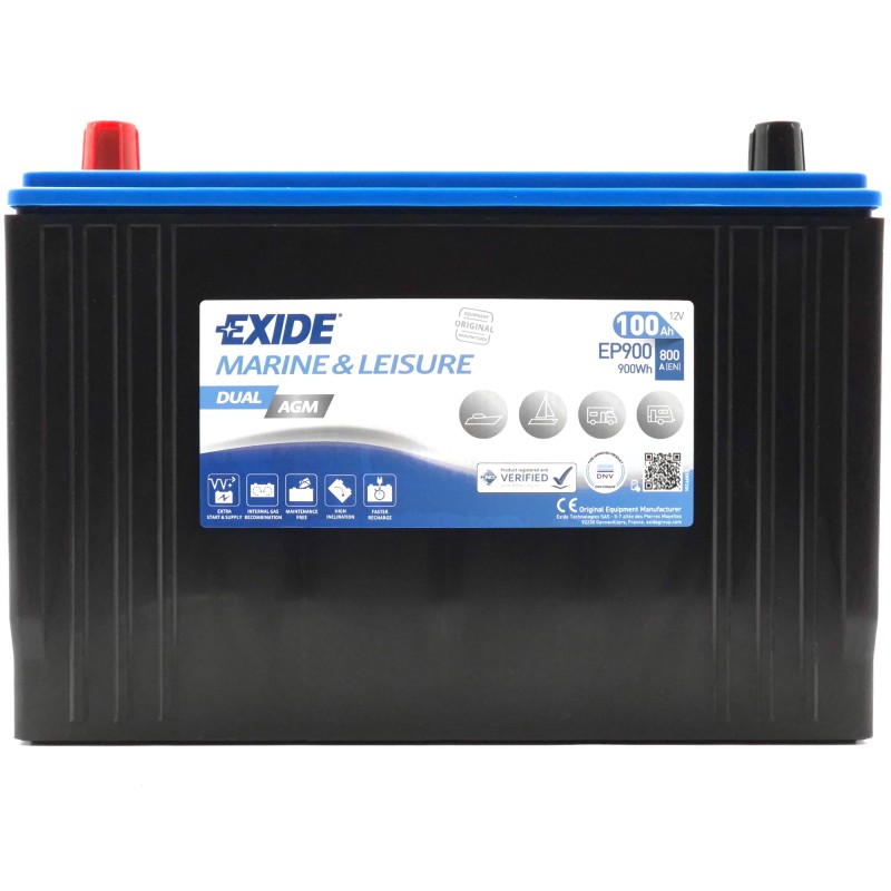 EXIDE AGM EP900 12V 100Ah 800A (EN)