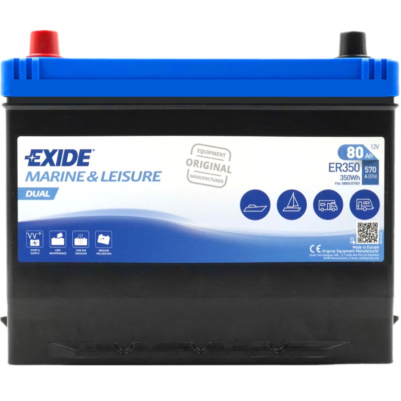 EXIDE ER350 12V 80Ah 570A (EN)