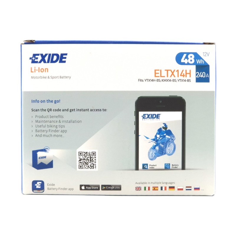 EXIDE LiFePO4 ELTX14H 12V 4Ah 240A (EN)