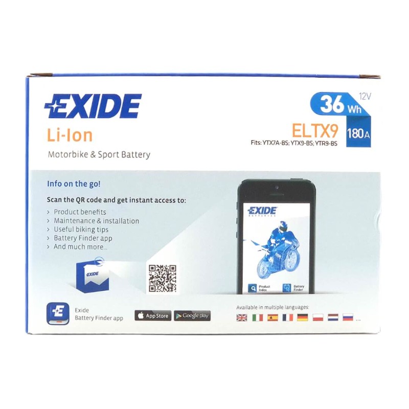 EXIDE LiFePO4 ELTX9 12V 3Ah 180A (EN)