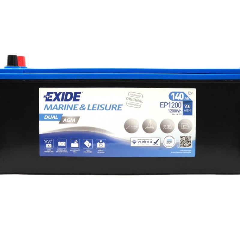 EXIDE AGM EP1200 12V 140Ah 700A (EN)