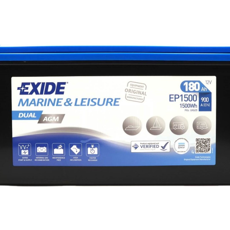 EXIDE AGM EP1500 12V 180Ah 900A (EN)