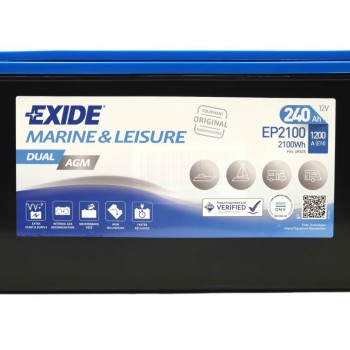 EXIDE AGM EP2100 12V 240Ah 1200A (EN)