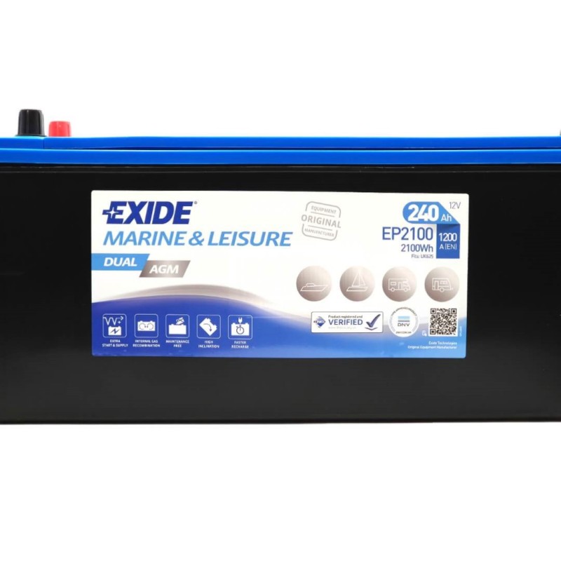EXIDE AGM EP2100 12V 240Ah 1200A (EN)