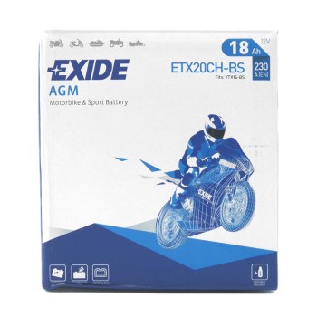 EXIDE AGM ETX20CH-BS 12V 18Ah 230A (EN)