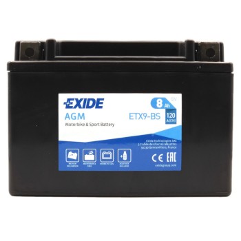 EXIDE AGM ETX9-BS 12V 8Ah 120A (EN)
