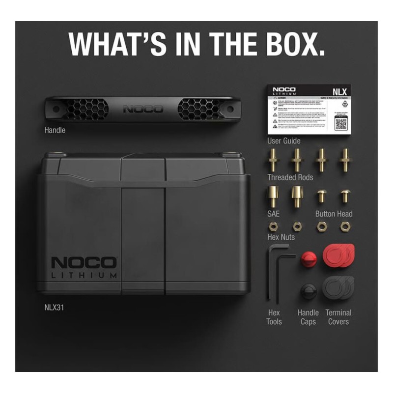 NOCO LiFePO4 NLX31 12V 120Ah 1600A (CCA)