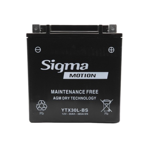 Sigma AGM YTX30L-BS 12V 30Ah 385A (CCA)