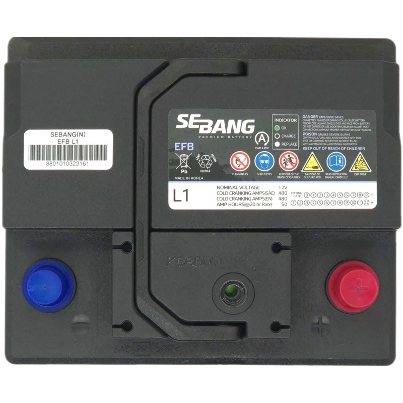 SEBANG EFB L1 12V 50Ah 480A (EN)