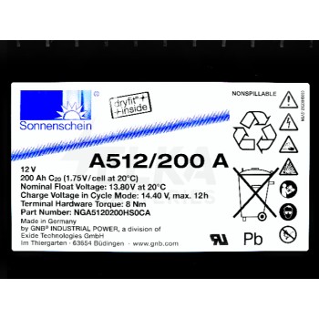 Sonnenschein GEL A512 / 200 A 12V 200Ah