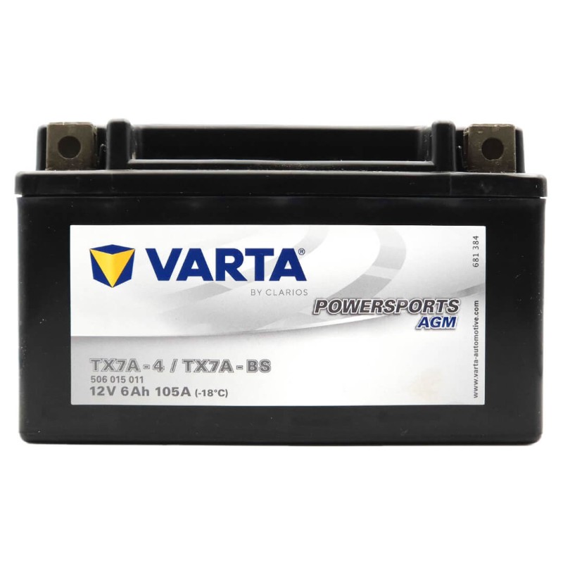 VARTA AGM TX7A-BS 12V 6Ah 105A (CCA)