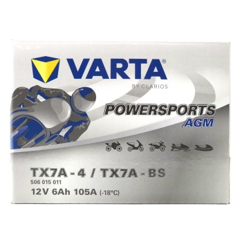 VARTA AGM TX7A-BS 12V 6Ah 105A (CCA)