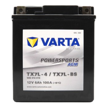 VARTA AGM TX7L-BS 12V 6Ah 100A (CCA)