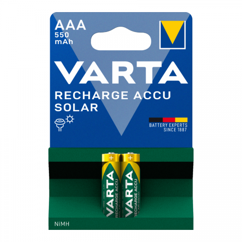 VARTA AAA HR03 SOLAR NiMH 1.2V 550mAh (Σετ 2τμχ)