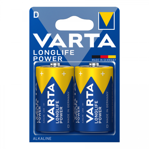 VARTA D LR20 LONGLIFE POWER 1.5V (Σετ 2τμχ)